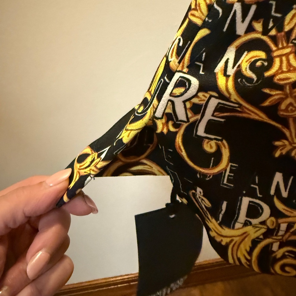 Versace Black and Gold Baroque Dress - Picture 8 of 10